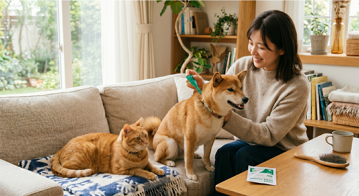 愛犬・愛猫と健やかに過ごすためのノミ・ダニ・フィラリア予防のQ&A