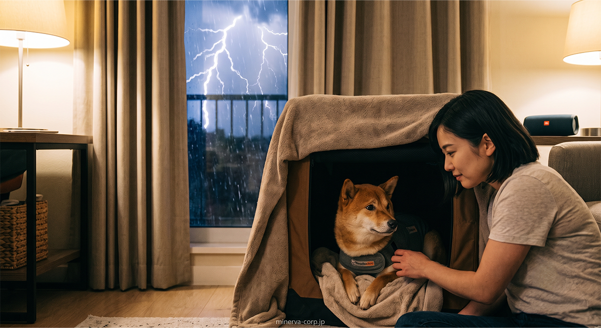 【愛犬が震えていたら要注意】雷や花火の音でパニックになる理由とは?